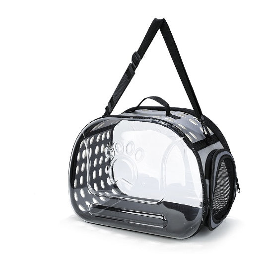 Portable Transparent Pet Backpack Travel School Bag
