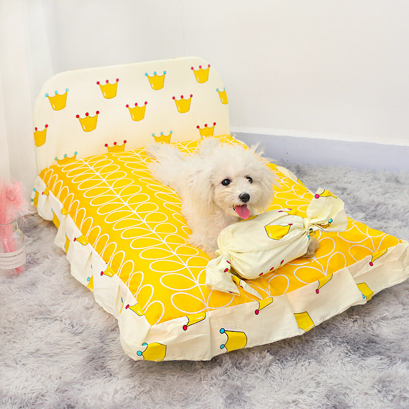 Teddy Style Small Pet Soft Sleeping Bed