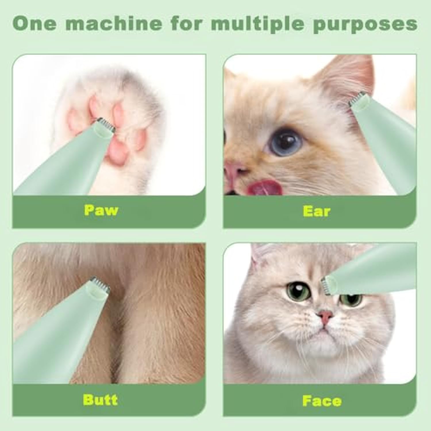 Rechargeable Pet Paw Trimmer For Home Grooming Use