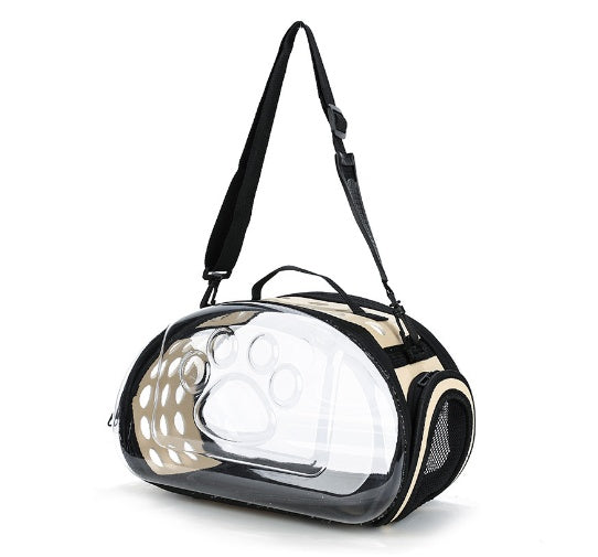 Portable Transparent Pet Backpack Travel School Bag