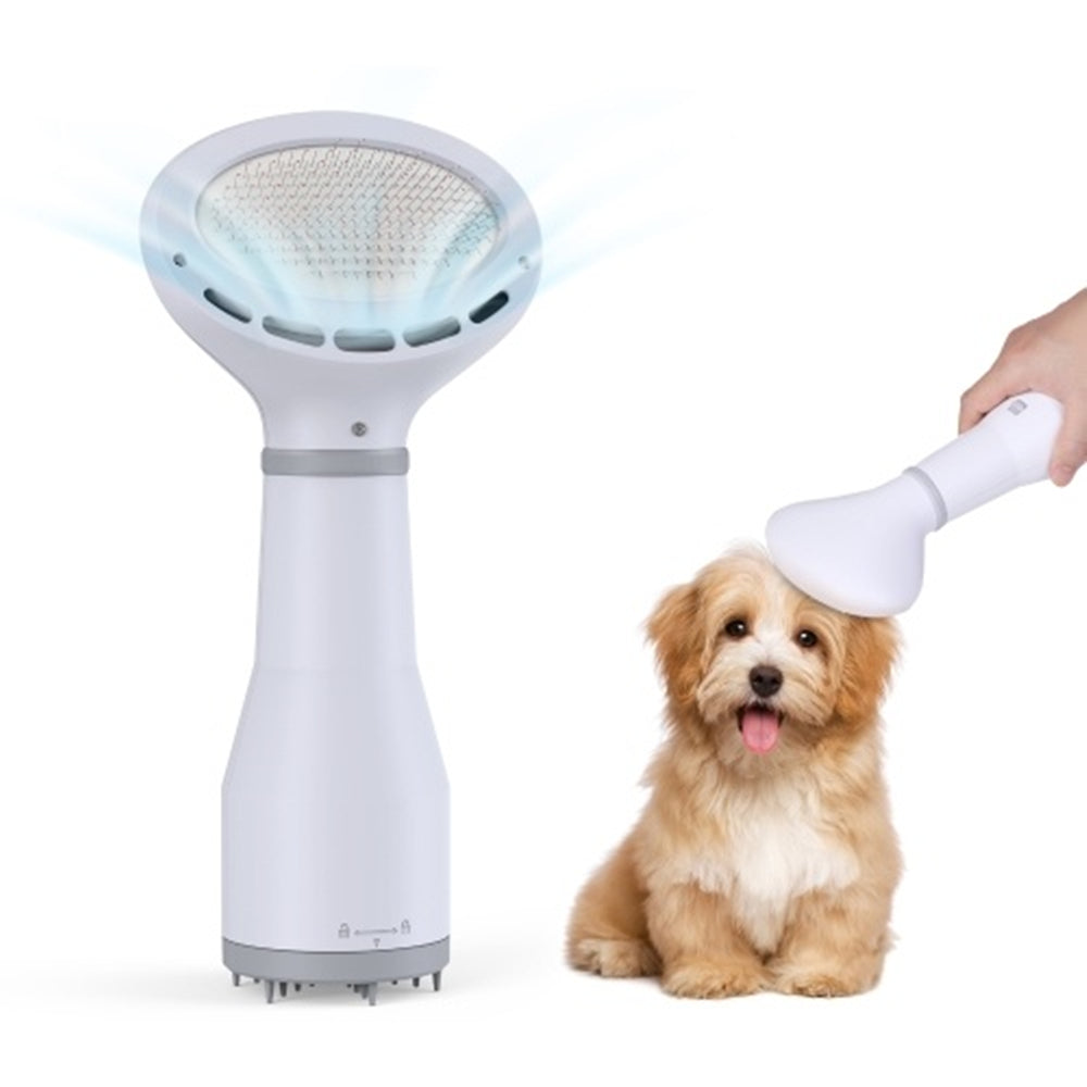 Pet Grooming Hair Dryer With Slicker Brush Attachment