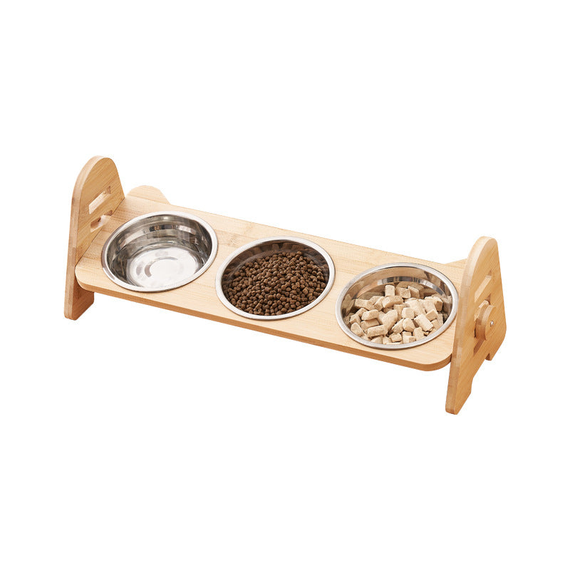 Oblique Mouth Pet Bowl With Cervical Spine Protection