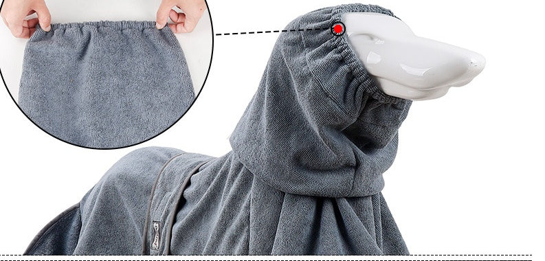Highly Absorbent Cotton Pet Bathrobe Quick Dry Towel