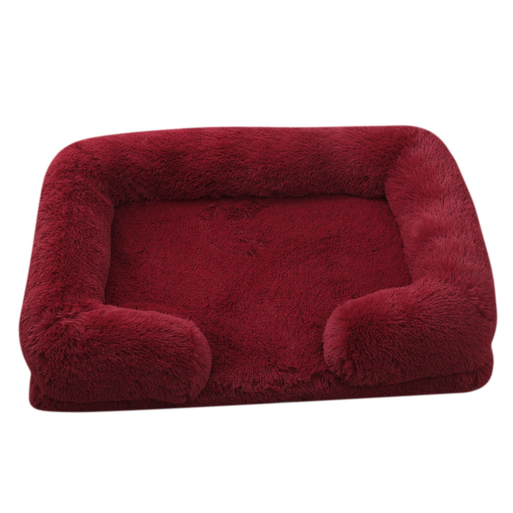 Plush Round Winter Pet Sleeping Bed