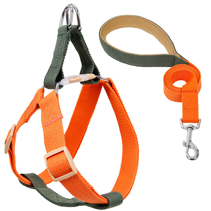 Color Drawstring Vest-Style Pet Leash Walking Control