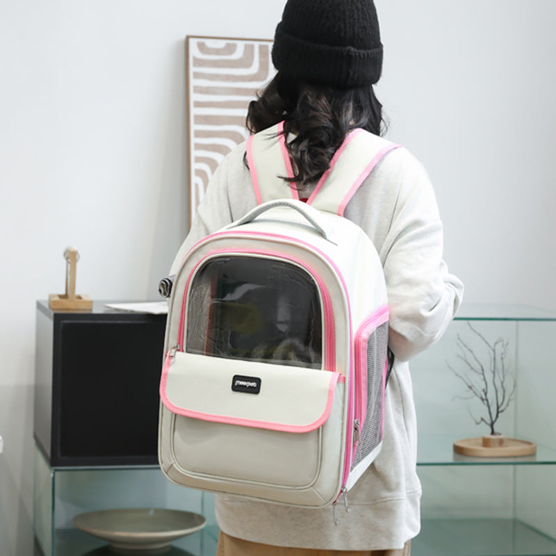 Portable Breathable Pet Shoulder Bag For Outdoor Travel