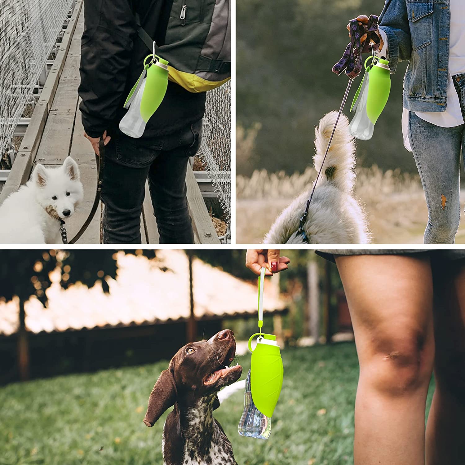 Portable Leak Proof Pet Water Dispenser Drinking Bottle Bowl