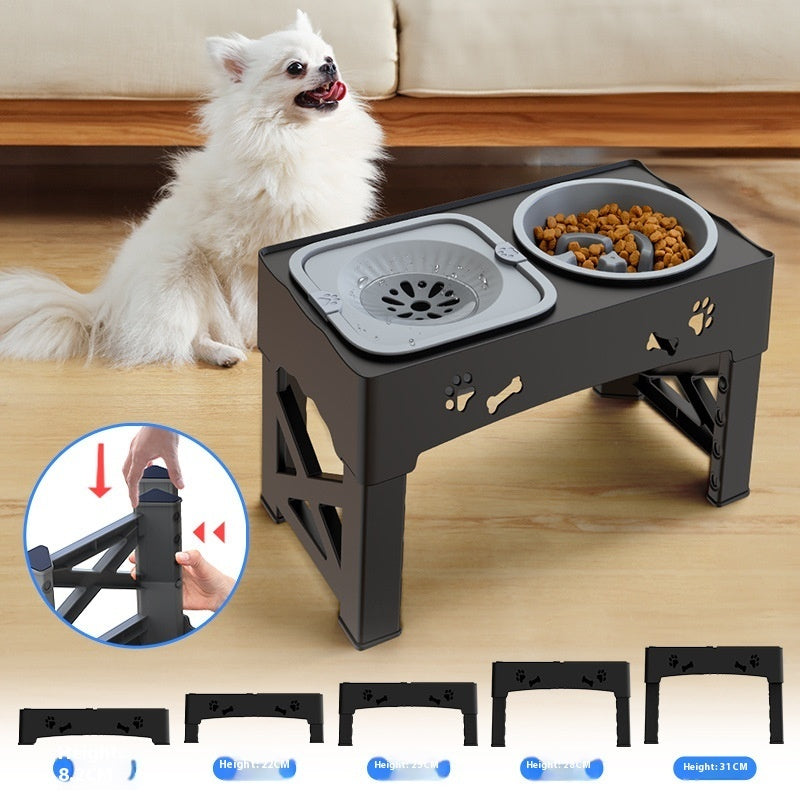 Stainless Steel Double Bowl Elevated Pet Feeding Feeder