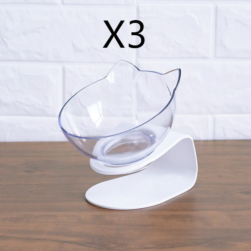 Non Slip Double Pet Bowl With Raised Stand Design