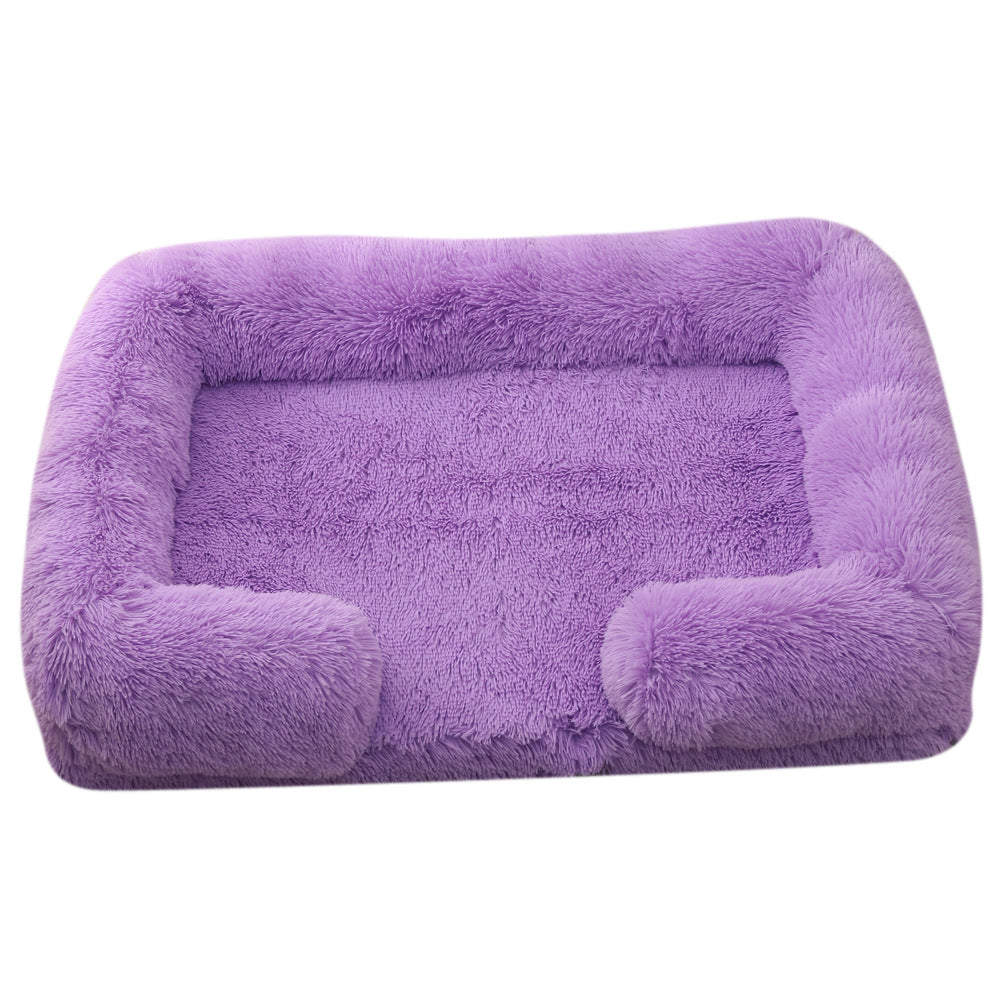 Plush Round Winter Pet Sleeping Bed