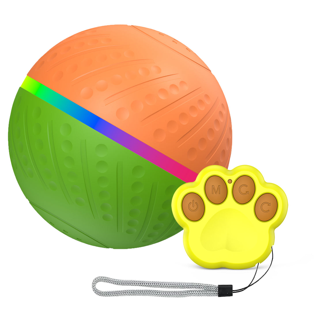 Bite Resistant Remote Control Interactive Intelligent Pet Toy Ball