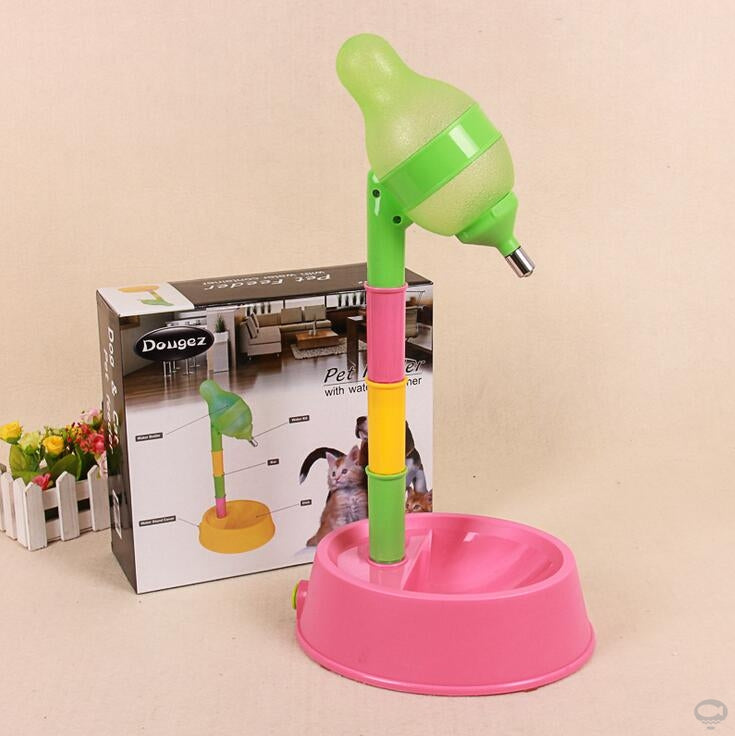 Automatic Height Adjustable Pet Water Dispenser Fountain Feeder