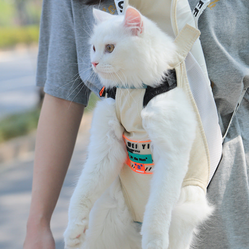Portable Pet Backpack Shoulder Carrier For Outdoor Travel