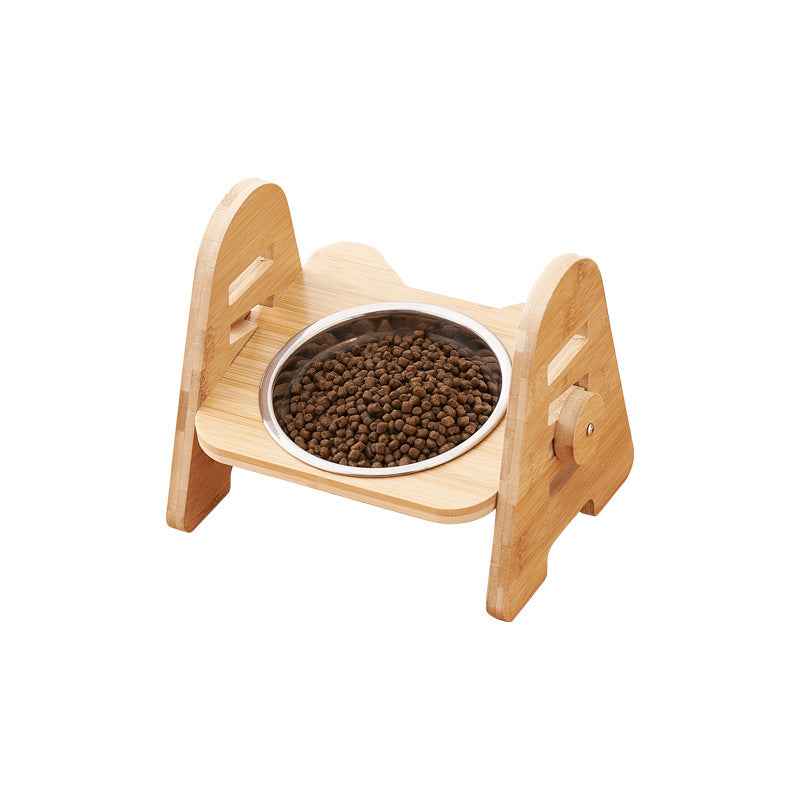 Oblique Mouth Pet Bowl With Cervical Spine Protection