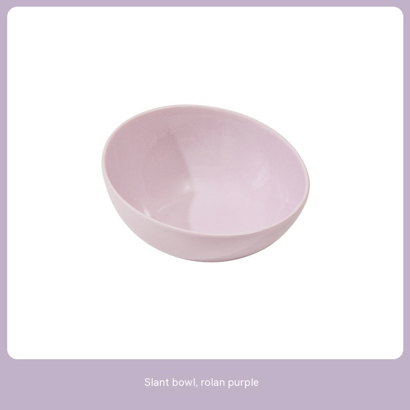 Ceramic Beveled Pet Feeding Bowl