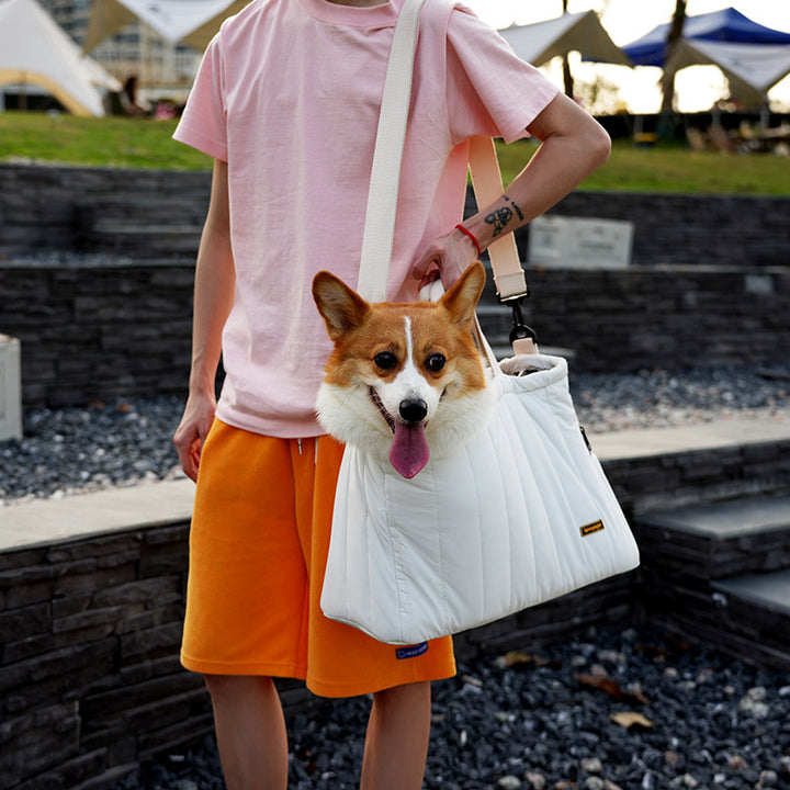 Portable Pet Messenger Bag For Outdoor Travel Carrier