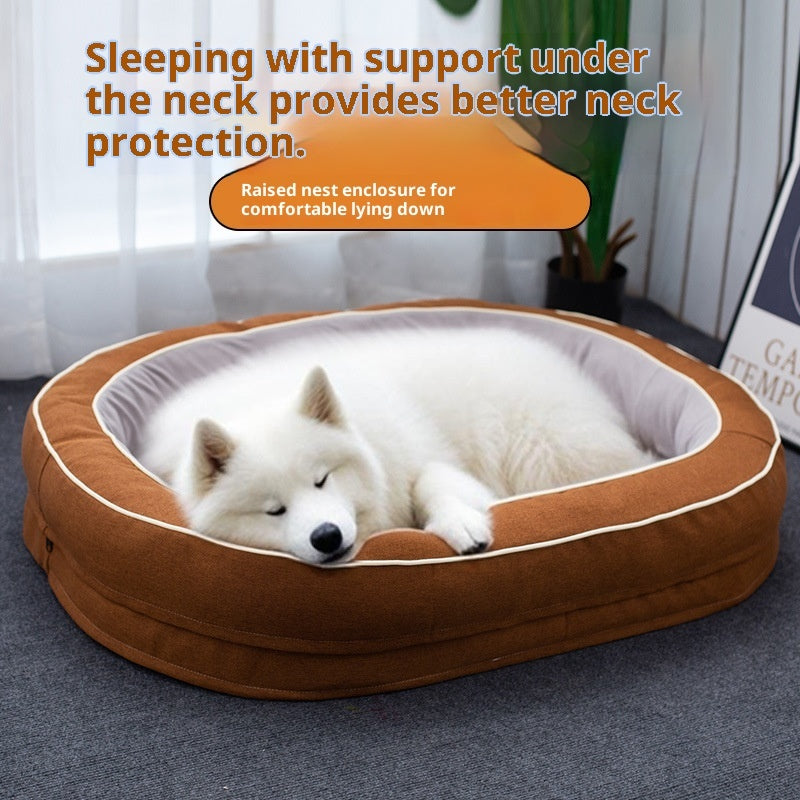 Four Seasons Universal Oval Removable Pet Sleeping Bed