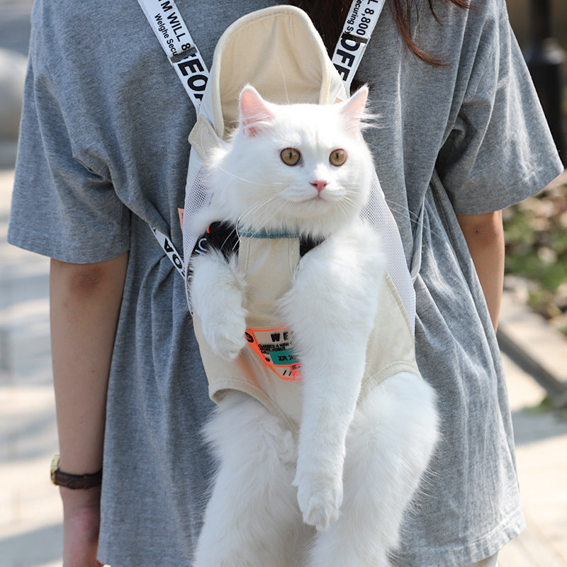 Portable Pet Backpack Shoulder Carrier For Outdoor Travel