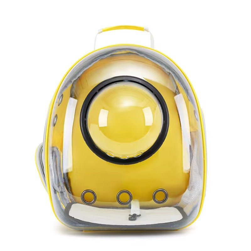 Transparent Skylight Breathable Pet Backpack With Large Capacity