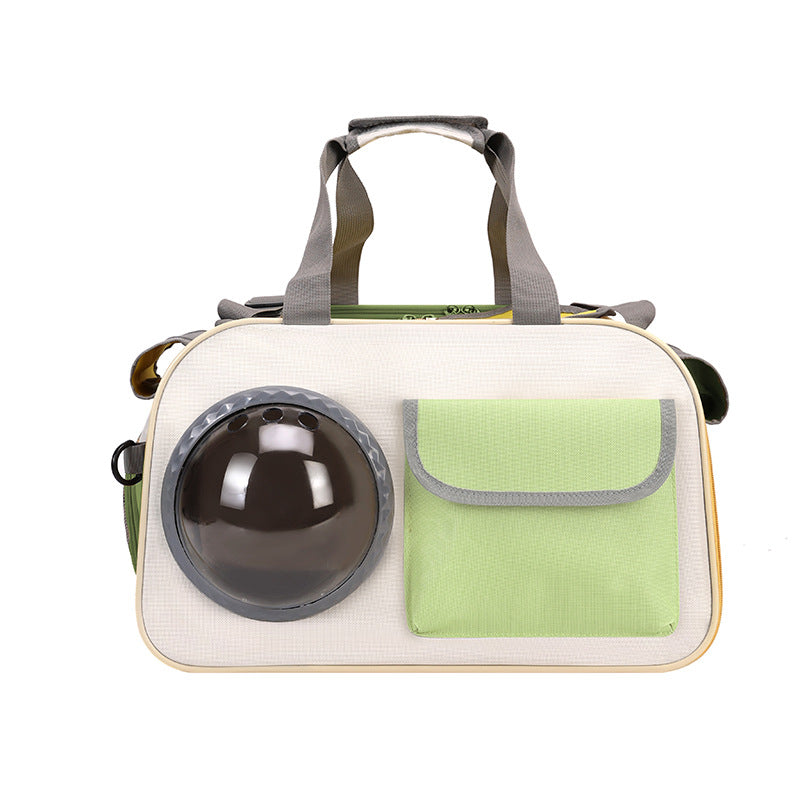 Portable Space Capsule Pet Backpack Crossbody Carrier For Outdoor Travel