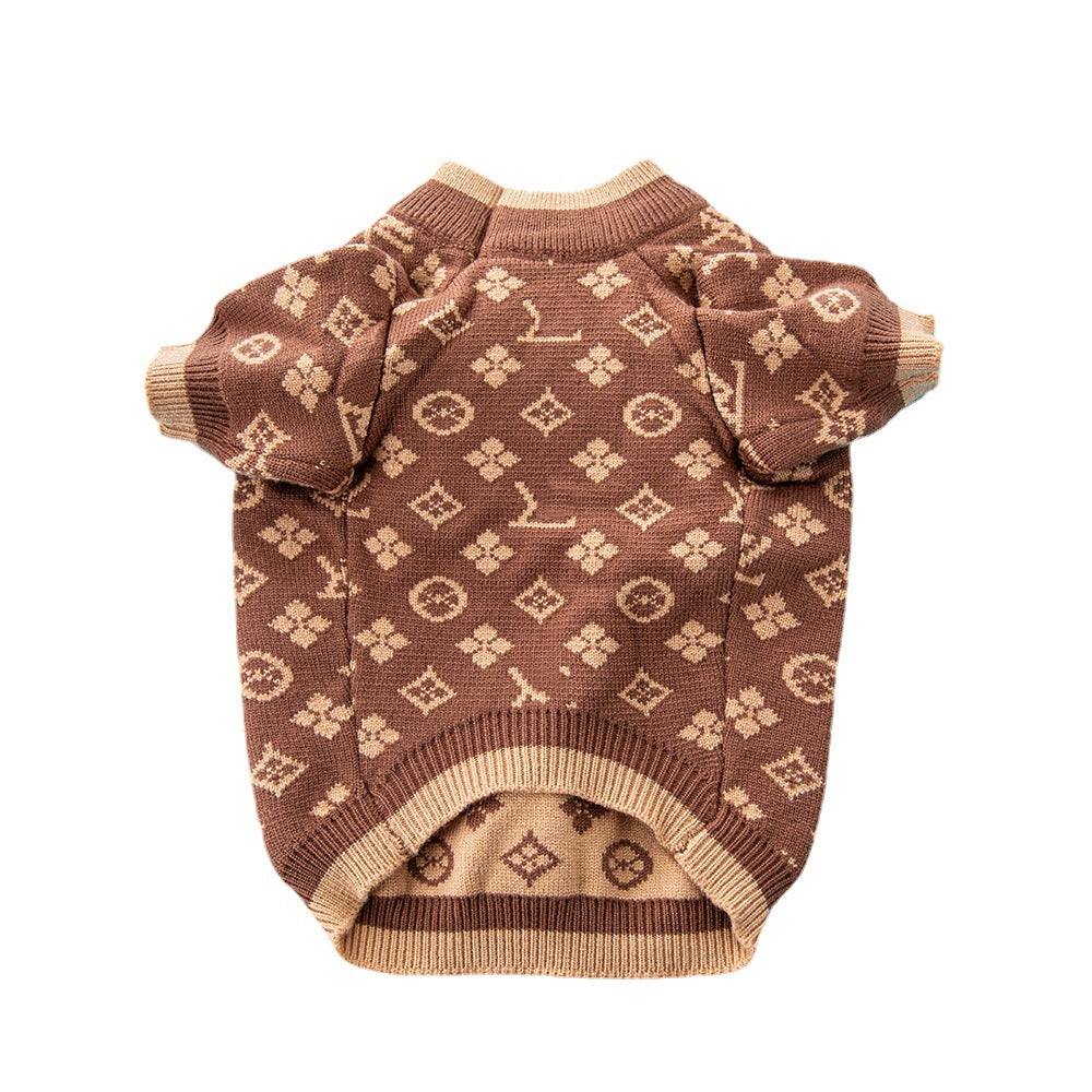 Autumn Winter Thick Warm Pet Sweater Clothing Outfit