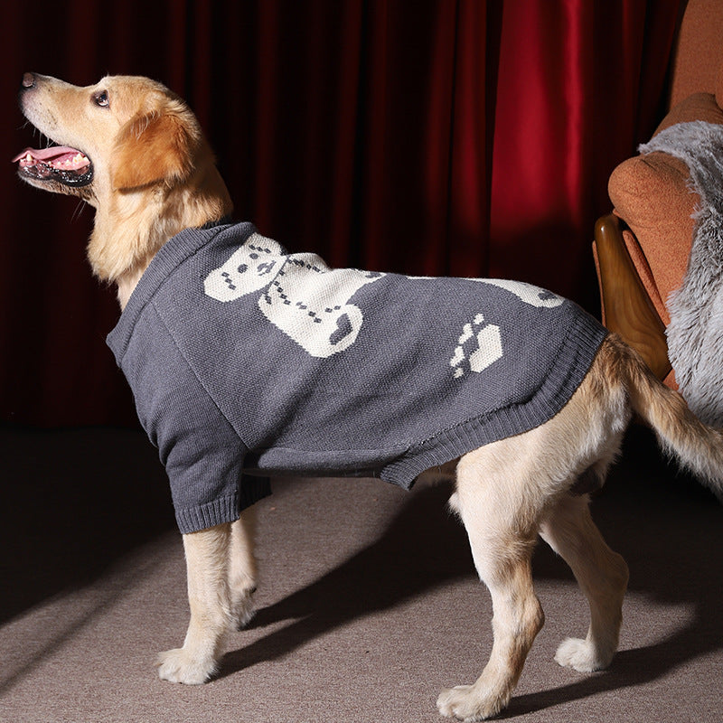 Winter Warm Thick Pet Sweater Large Breed Clothing