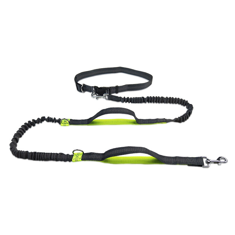 Multifunctional Reflective Double Pet Leash With Telescopic Design
