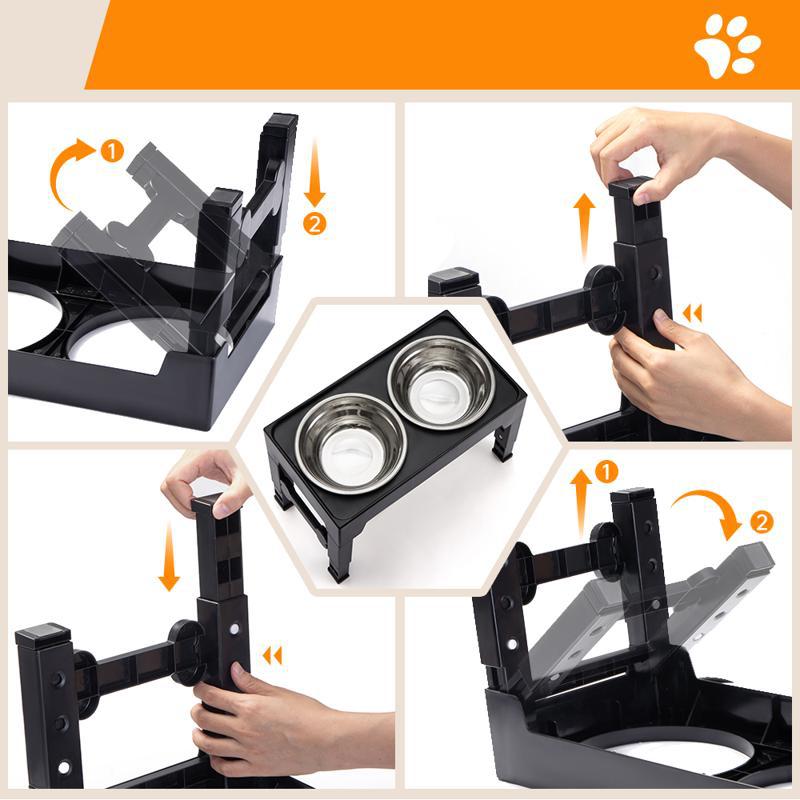 Elevated Anti Tumble Neck Protection Pet Feeding Bowl
