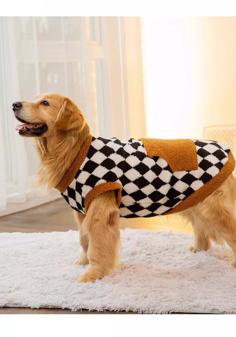 Cotton Padded Pet Jacket Vest For Autumn Winter Wear