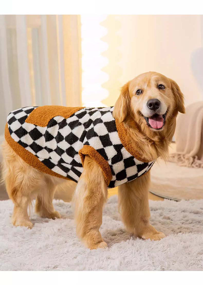 Cotton Padded Pet Jacket Vest For Autumn Winter Wear