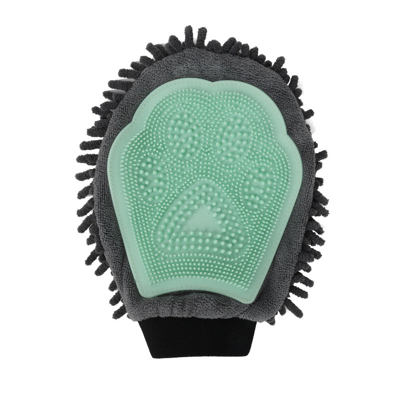 2 In 1 Pet Bathing Brush Grooming Glove Cleaning Massage Tool