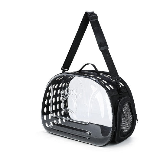 Portable Transparent Pet Backpack Travel School Bag