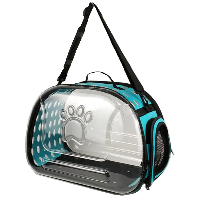Portable Transparent Pet Backpack Travel School Bag