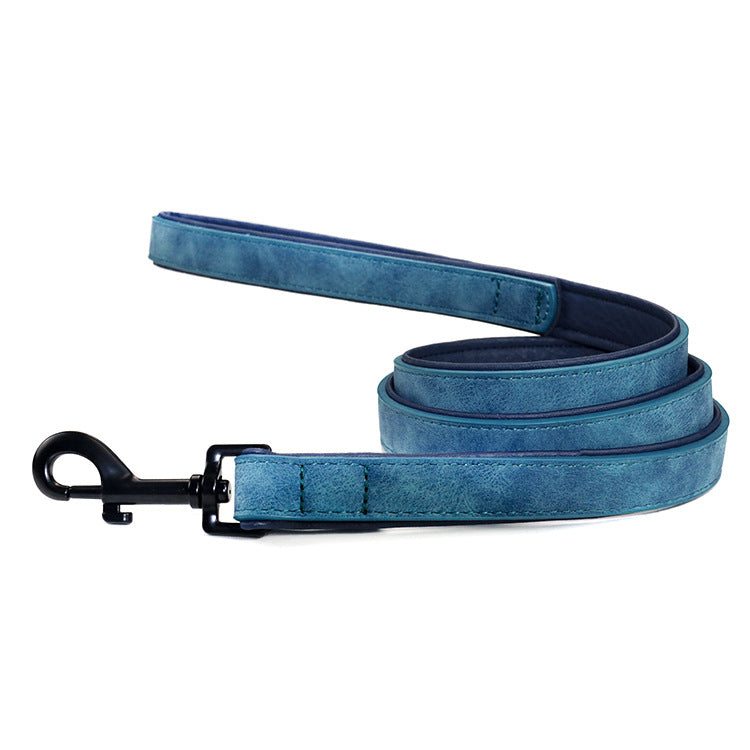 Pull Resistant Leather Pet Leash Durable Walking Lead