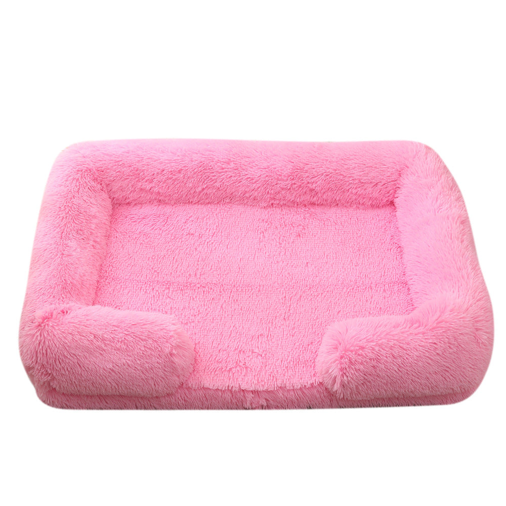 Plush Round Winter Pet Sleeping Bed