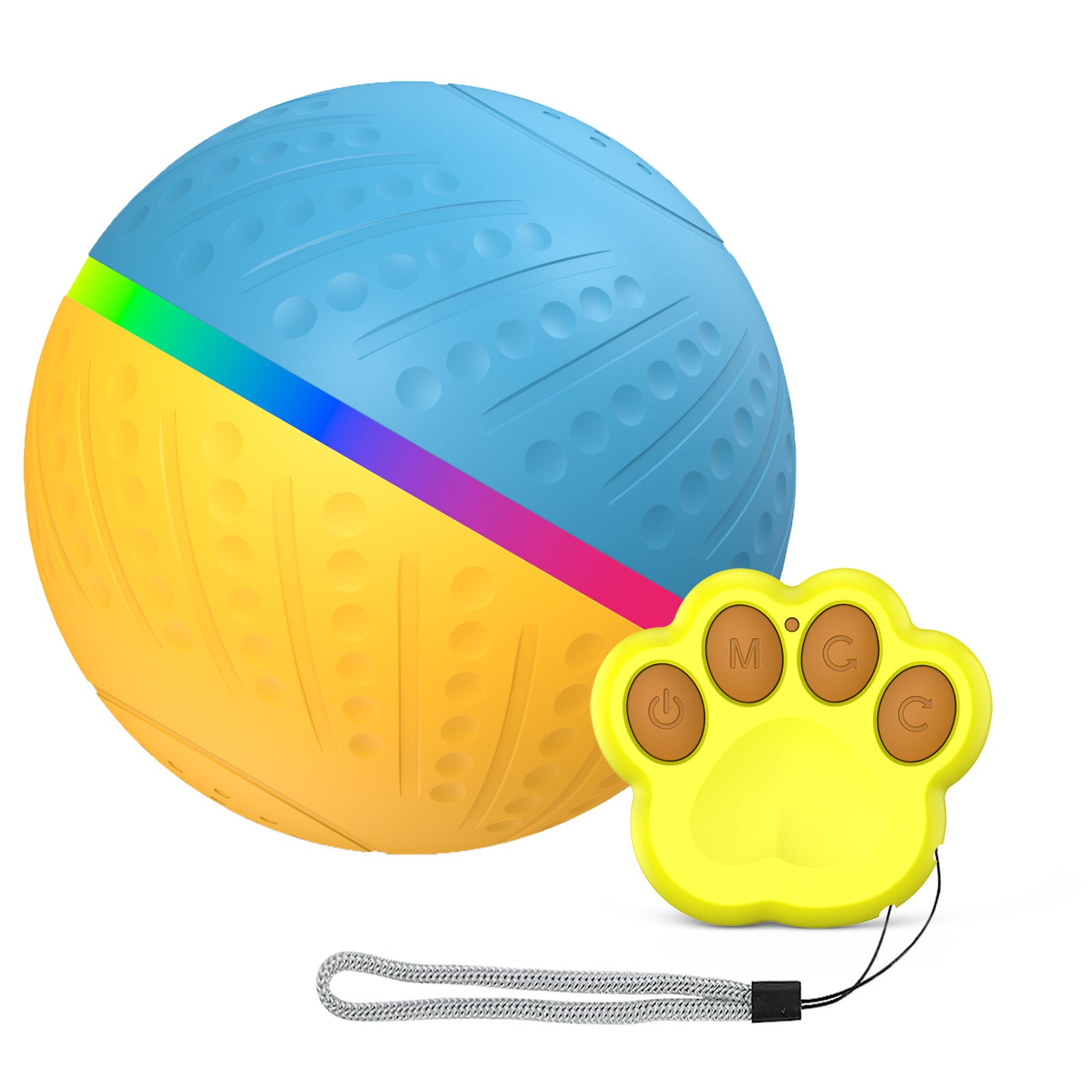 Bite Resistant Remote Control Interactive Intelligent Pet Toy Ball