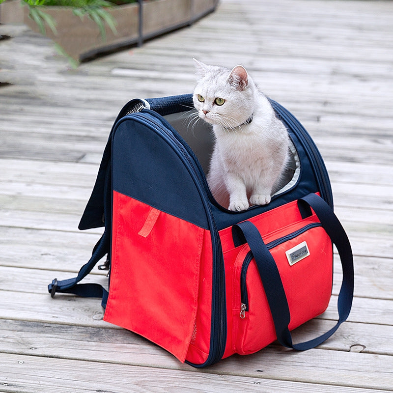 Waterproof Breathable Pet Backpack Handbag For Outdoor Travel