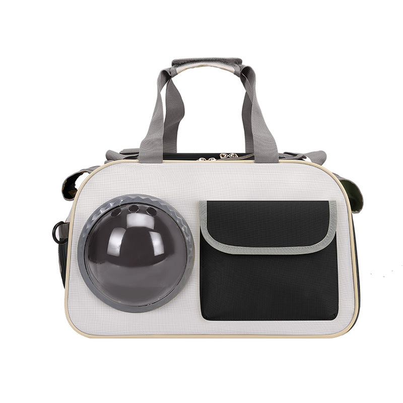 Portable Space Capsule Pet Backpack Crossbody Carrier For Outdoor Travel