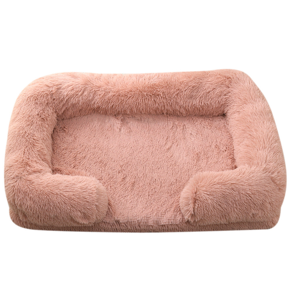 Plush Round Winter Pet Sleeping Bed