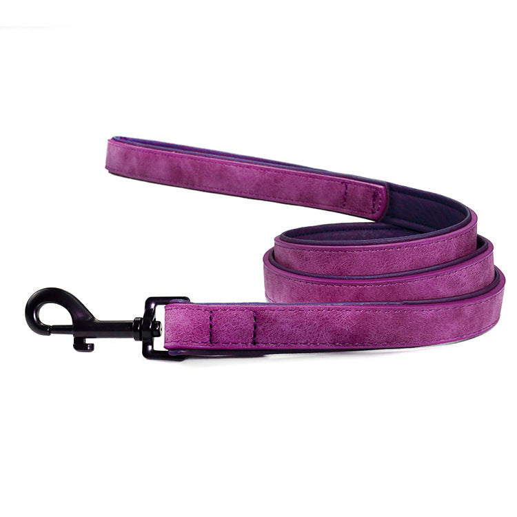 Pull Resistant Leather Pet Leash Durable Walking Lead