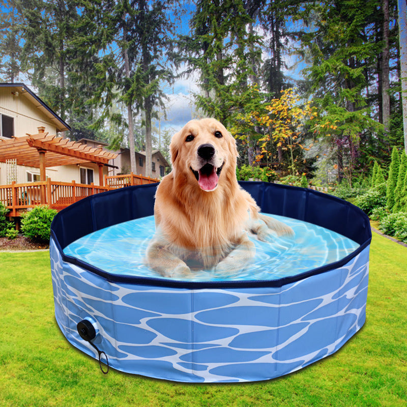 Foldable Pet Bath Pool Collapsible Outdoor Indoor Swimming Tub