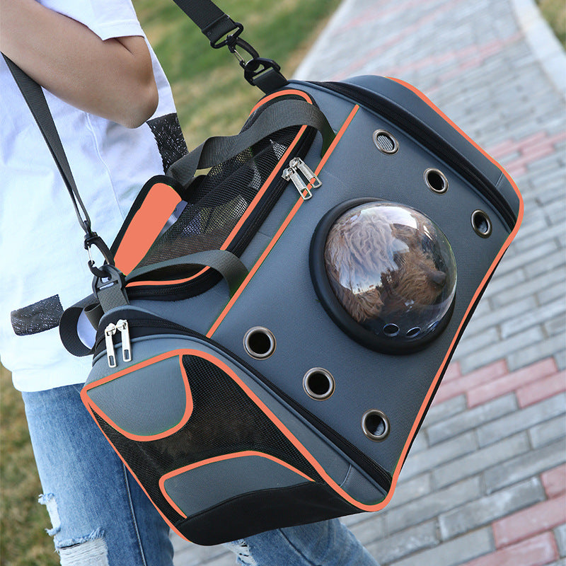 Portable Pet Backpack Diaper Bag For Outdoor Travel Carrier