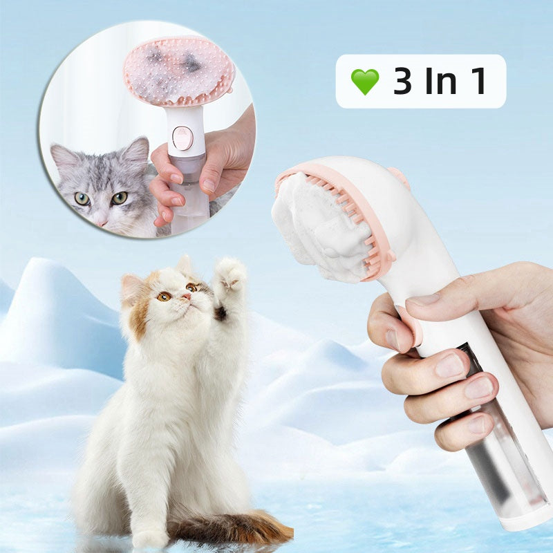 3 In 1 Pet Steam Grooming Brush Hair Removal Tool