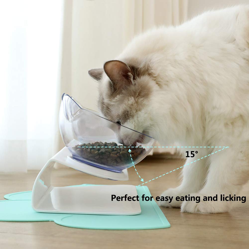 Non Slip Double Pet Bowl With Raised Stand Design