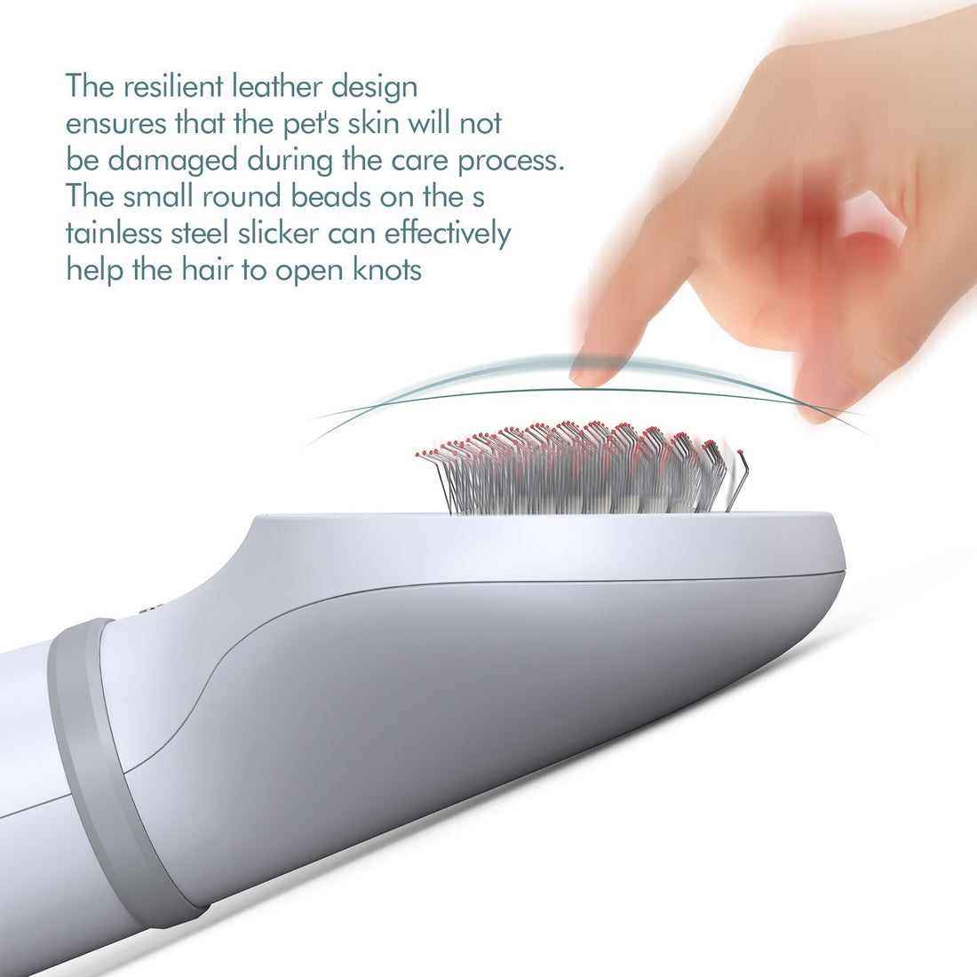 Pet Grooming Hair Dryer With Slicker Brush Attachment