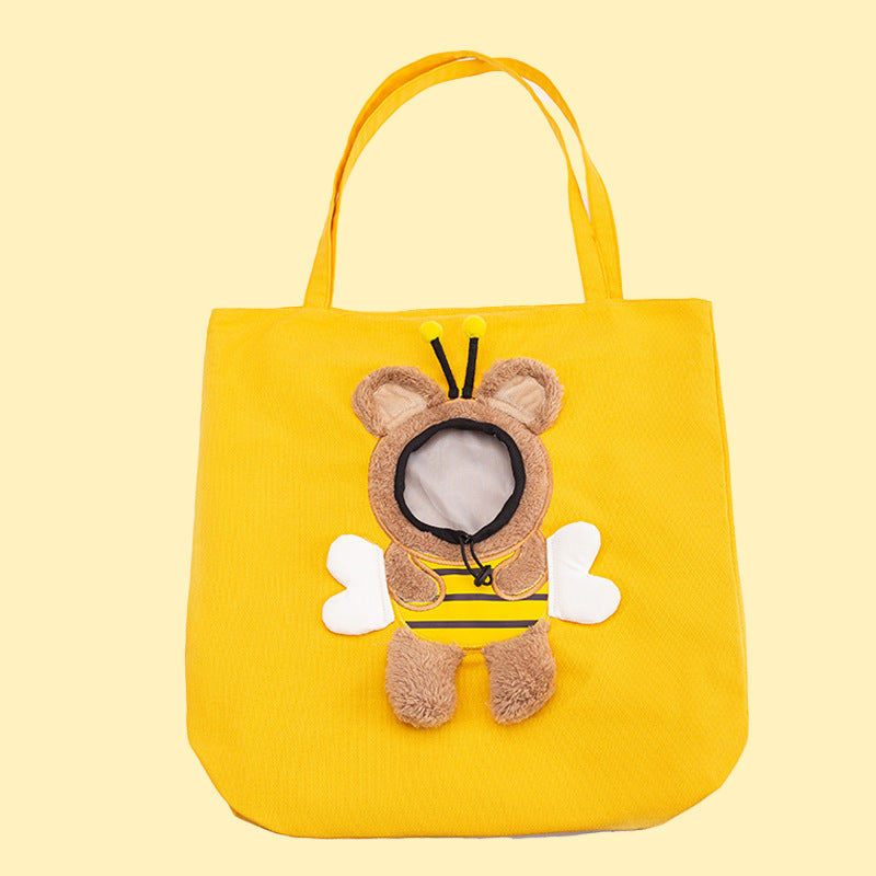 Animal Shaped Portable Pet Backpack Diaper Bag Shoulder Carrier