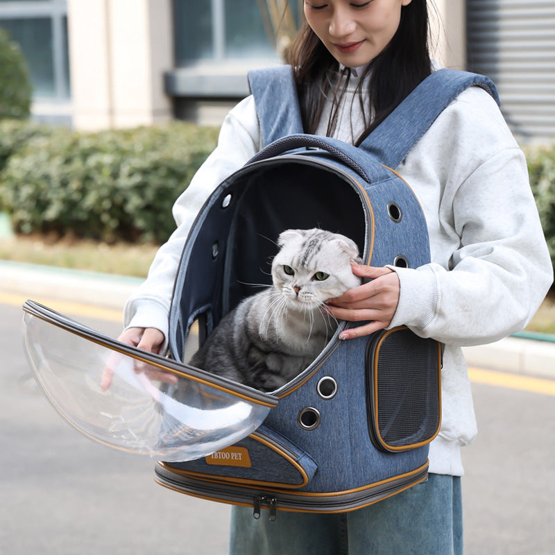 Transparent Large Capacity Pet Portable Backpack Travel Bag