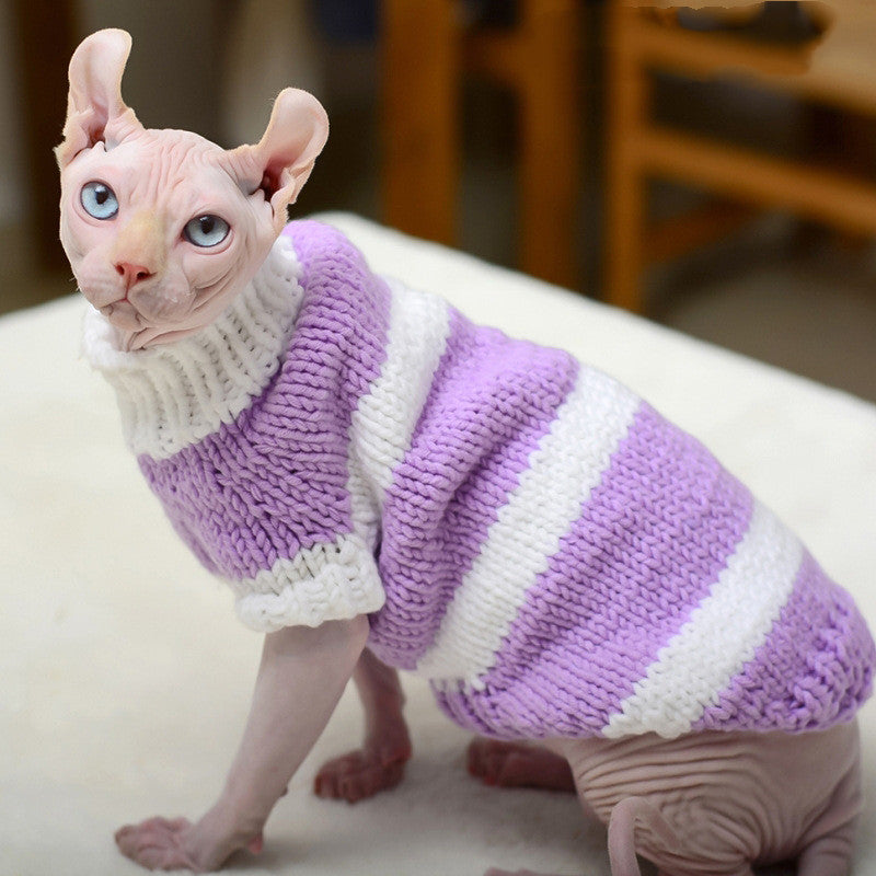 Warm Sweater For Hairless Pet Clothing