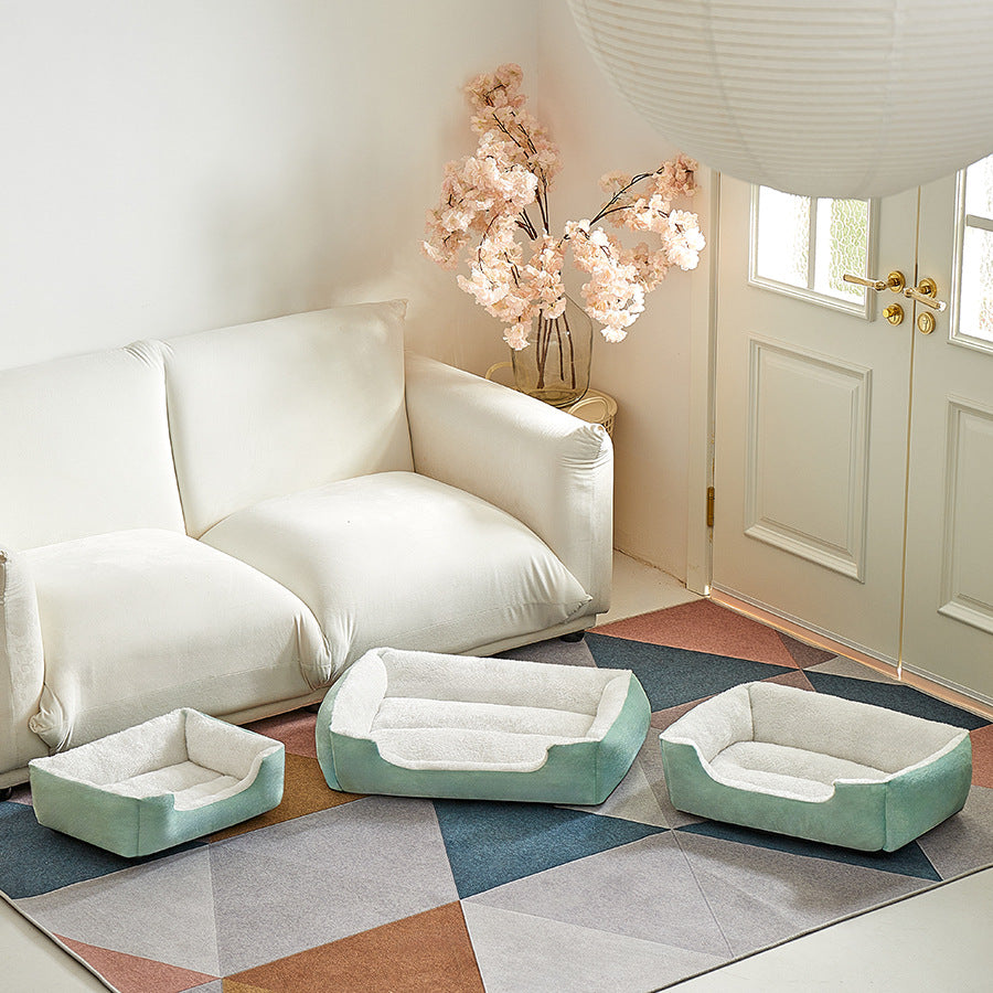 All Seasons Plush Pet Sofa Nest Warm Sleeping Bed