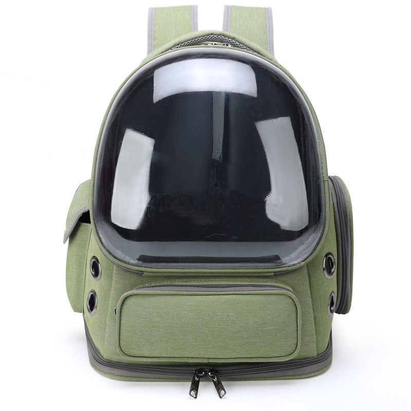 Transparent Space Capsule Pet Backpack Diaper Travel Bag